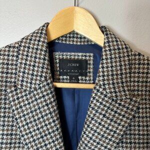 J Crew Sommerset Tweed Houndstooth Blazer